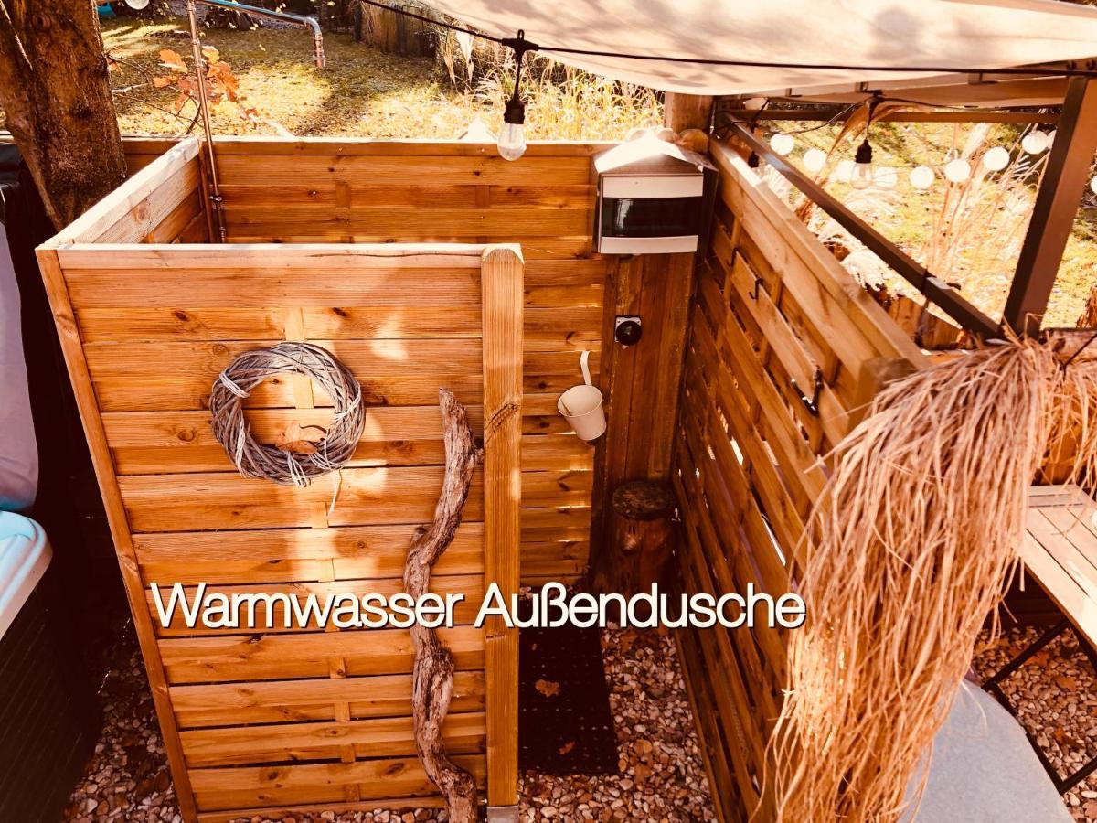 Zirkuswagen Mit Outdoor Whirlpool Und Garten Petershagen-Eggersdorf Ngoại thất bức ảnh